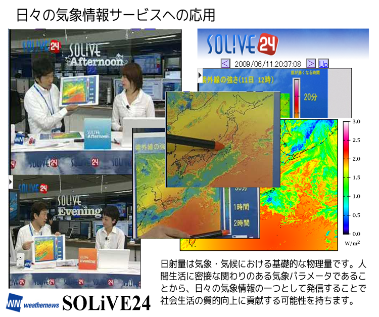 日々の気象情報サービスへの応用